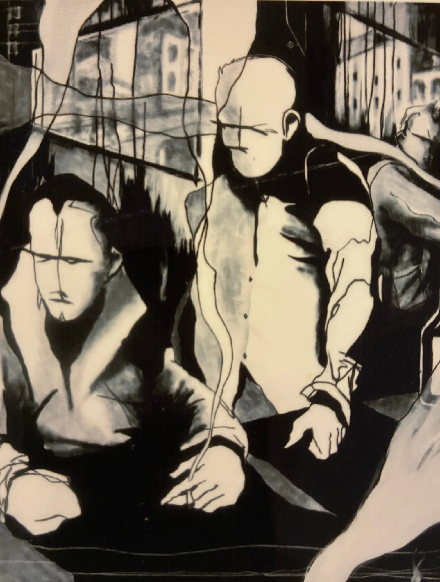 Busy, oil on canvas