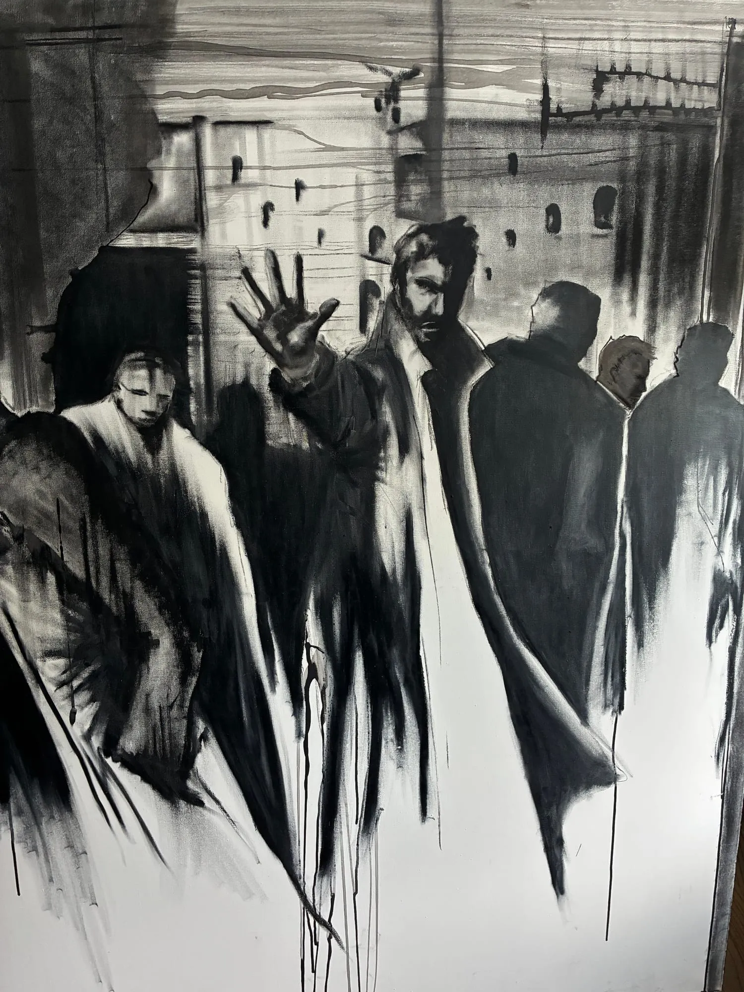 Stop, oil on canvas